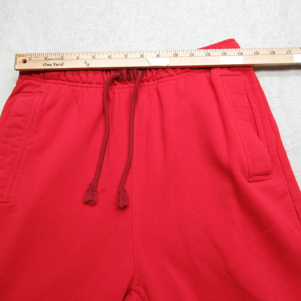 Jordan Pants Mens Small Red Essentials Fleece‎ Jogger Heavyweight Tapered 28X27